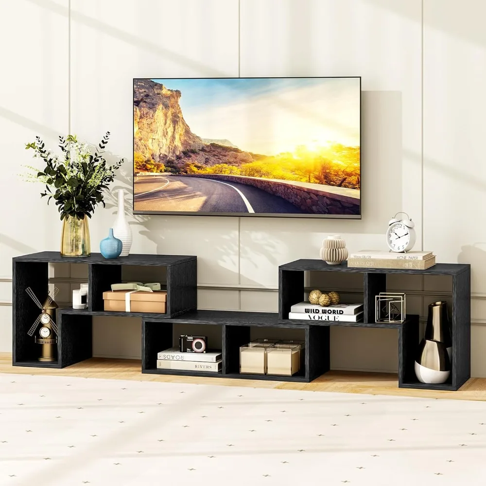 Modernes, minimalistisches Entertainment-Center für 50-65-Zoll-Fernseher, freier Kombinationskonsolenständer, TV-Tisch mit Raum zur Aufbewahrung usw