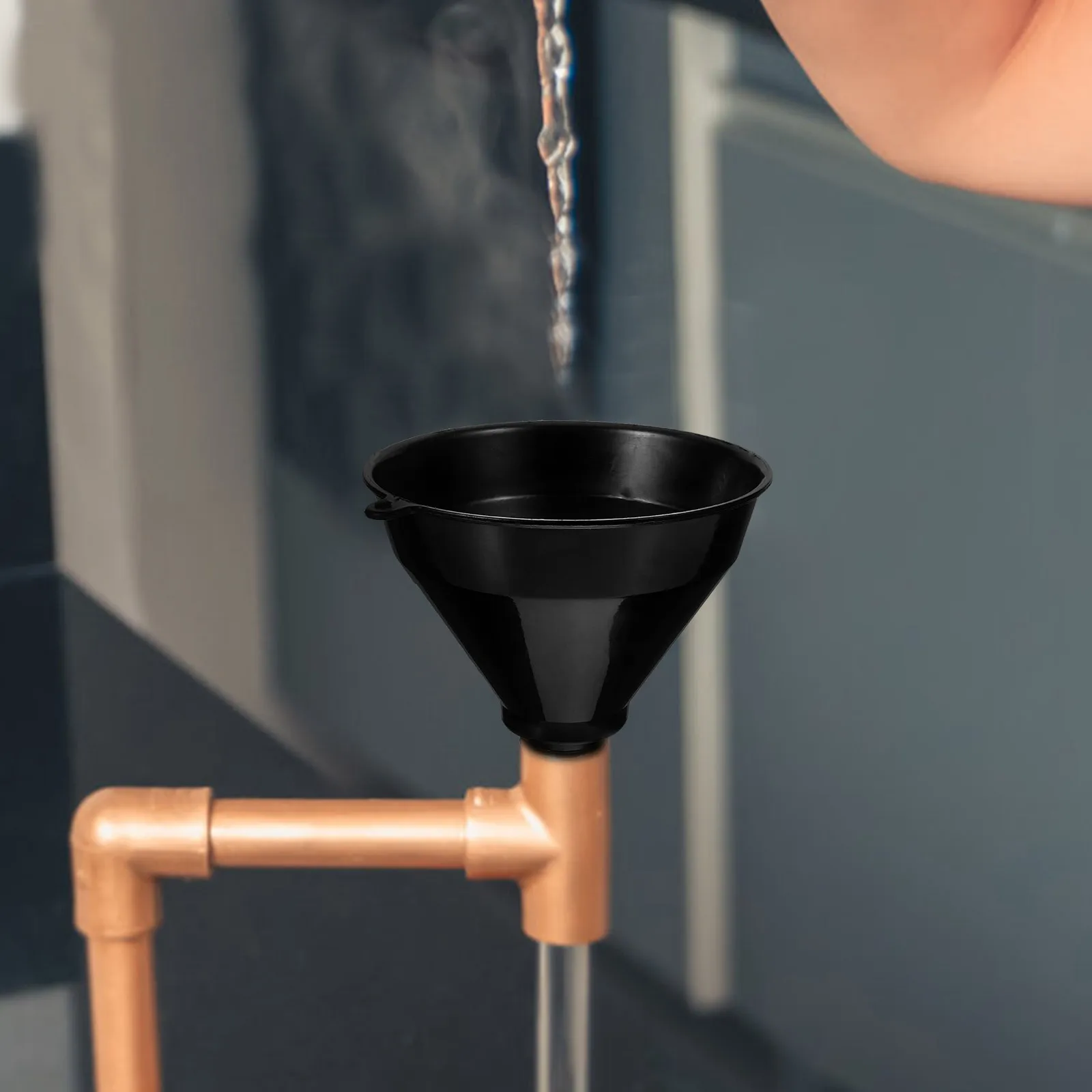 

Multi-Functional Oil Funnel Wide Opening Plastic Funnel For Filling Water Liquid Transfer Spill-Proof Reusable Household Kitchen