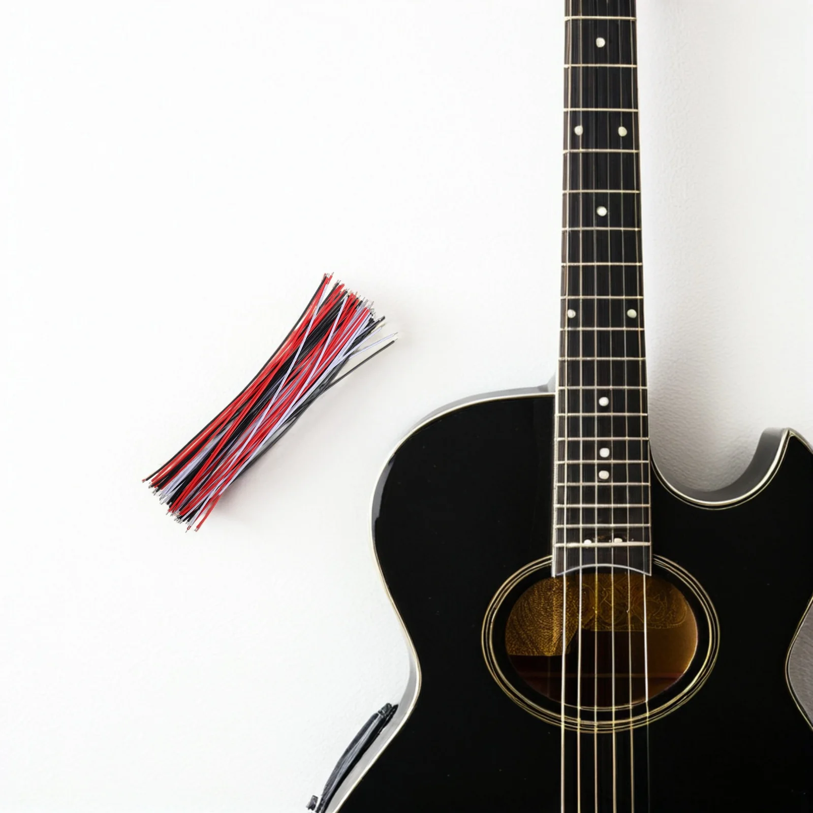 

45pcs Pickup Wires 22Awg Low Noise Shielded Instrument Patch Cables For Electric Guitar Acoustic Conversion Use