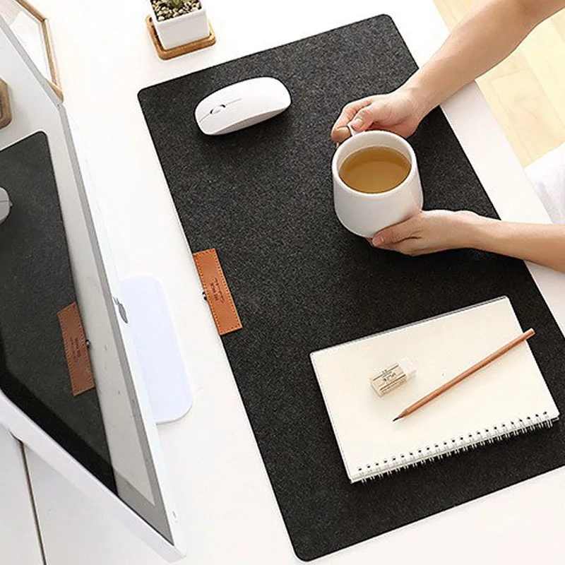 New Gaming Mouse Pad Felt Non Woven Table Keyboard Mouse Mat for Office Home Mouse Mat Non-Slip Table Desktop Rug 60X30cm