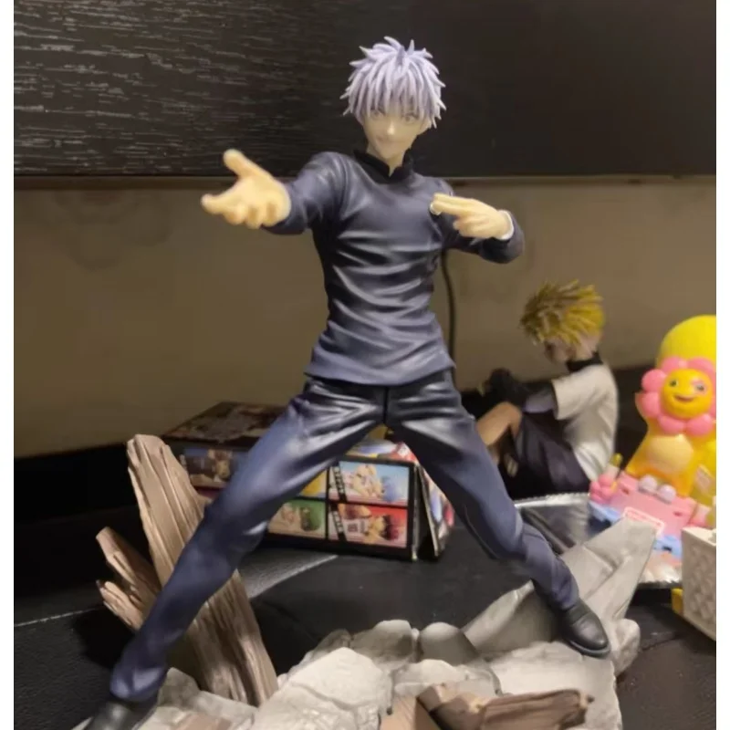 Figura de acción original de S.E.G.A. del anime Jujutsu Kaisen, personaje Gojo Satoru, modelo de juguete, adorno de garaje, estatua.