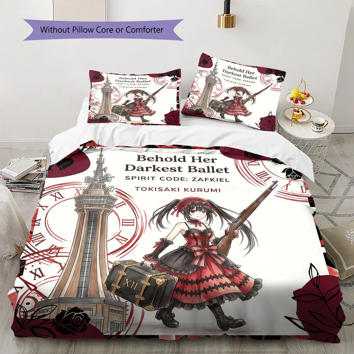 Date Live Soft Duvet Cover Child's Bedding Set,Extra Large Size Halloween Gifts Various Sizes Available -HE176