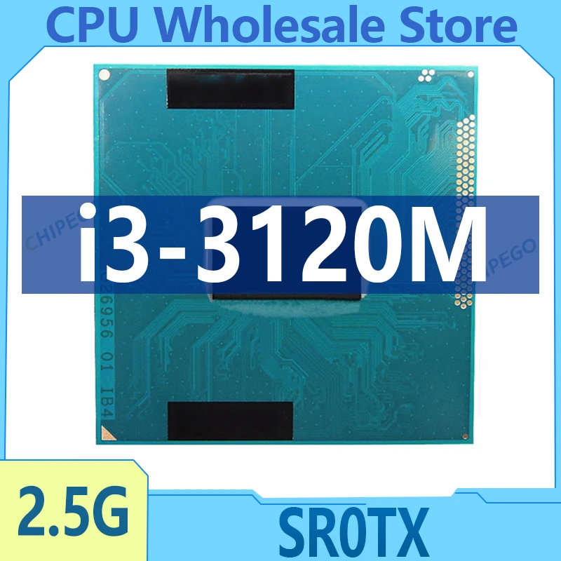 Core I3 3120M CPU laptop Core i3-3120M 3M 2.50GHz SR0TX processor supports HM75 HM77