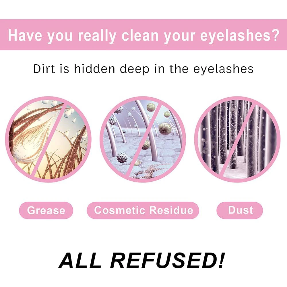 まつげクレンザー 優しく非刺激性のフォーミュラ ディープクリーンクレンザー メイク道具用 マスカラリムーバー サロン 家庭用 豊かな泡