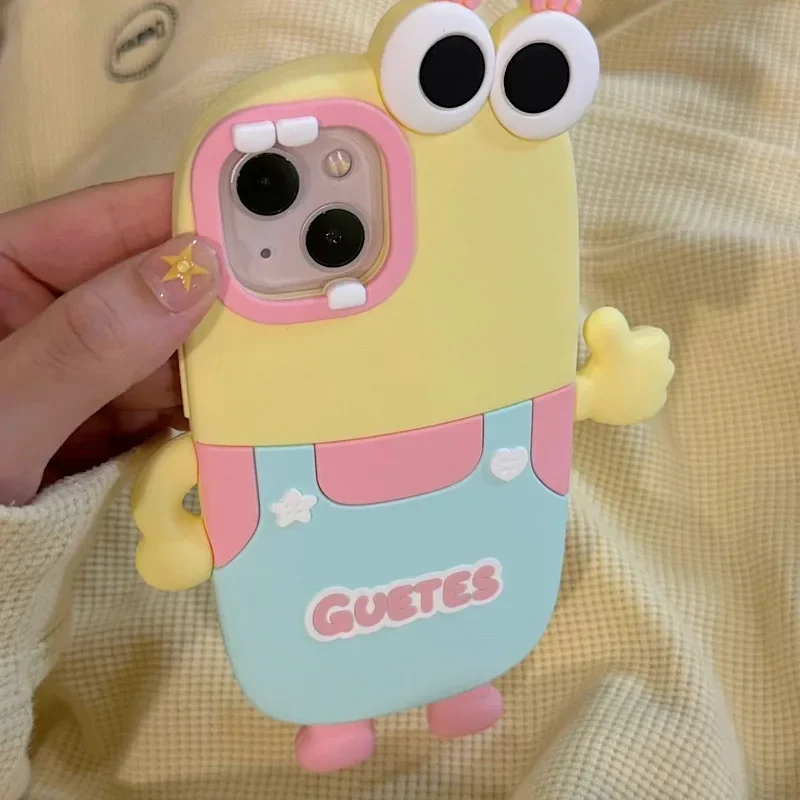 

Cute Bucktooth Like Cartoon Suitable for iPhone 11 12 13 14 15 Pro Max Phone Back Cover Protector Soft Cover