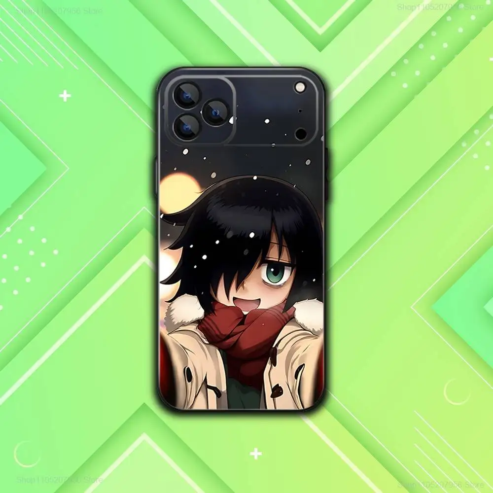 T-Tomoko K-Kurokis Cartoon Phone Case For iPhone 17,16,15,14,13,12,11,Plus,E,Air,Pro,Max,Mini Black Cover