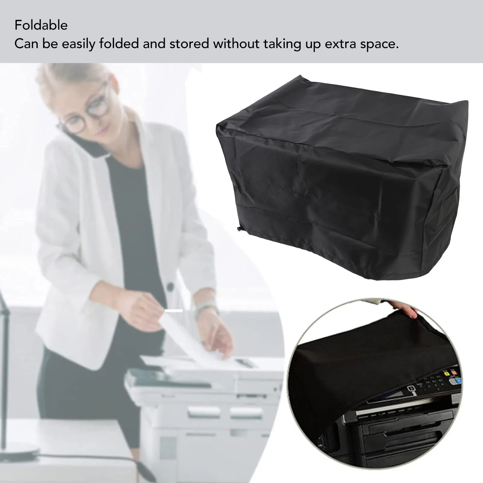 Printer Protective Cover Water Resistant Reusable Printer Protector Oxford Cloth Dust Proof Foldable Scratch Proof for Office