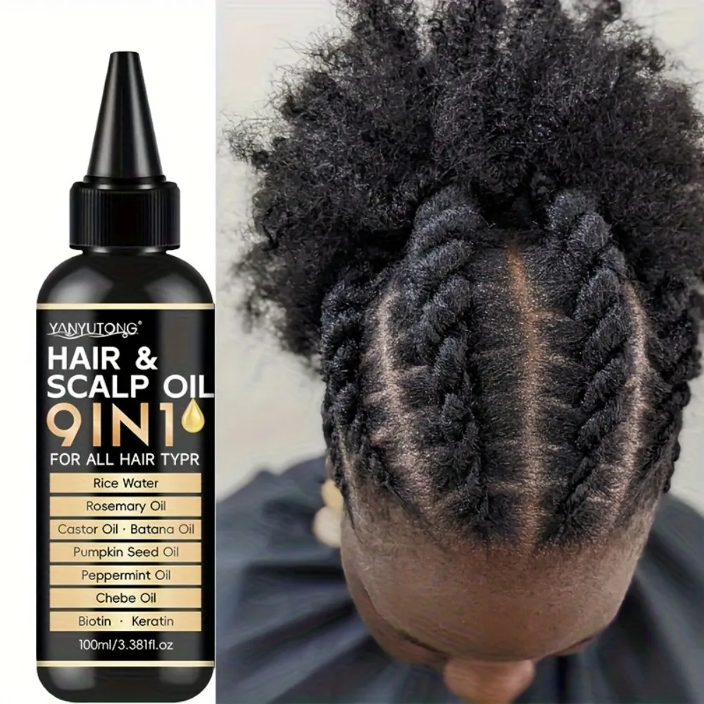9-in-1 Hair Oil That Repairs Hair Roots, Nourishes and Strengthens Hair Strands, Improves Frizz, and Leaves Hair Soft and Shiny