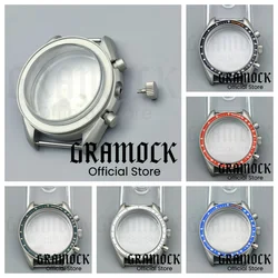 Gramock 40mm VK63 Titanium Watch Case Dome Mineral Glass Accessories Pars Fit VK63 VK64 VK67 VK68 Quartz Chronograph Movement