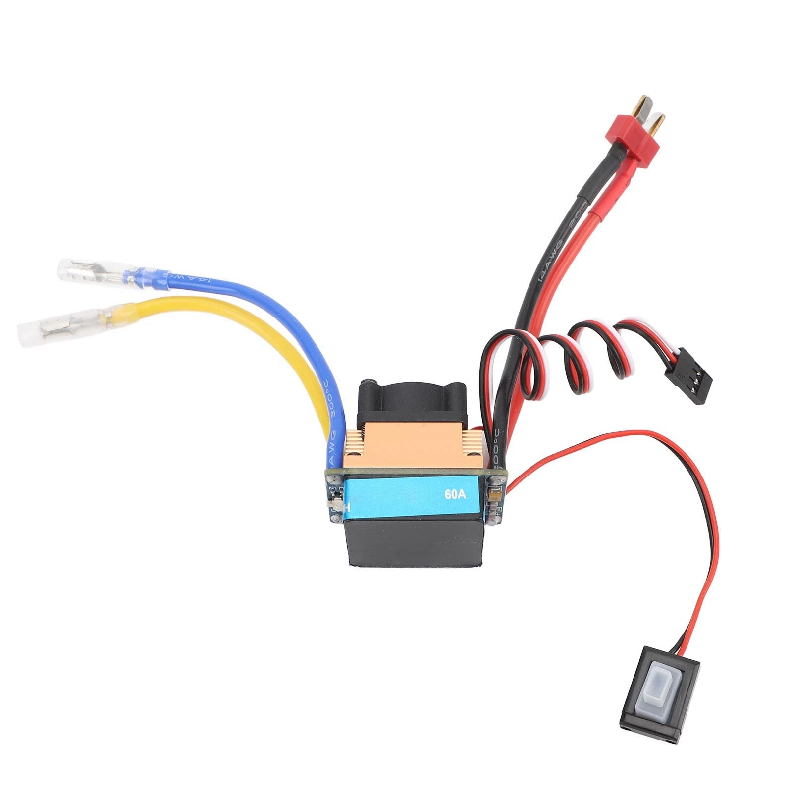 480A Brushed Speed Controller 3 Modes Multiple Protection ESC Waterproof ESC for 1/10 RC Car
