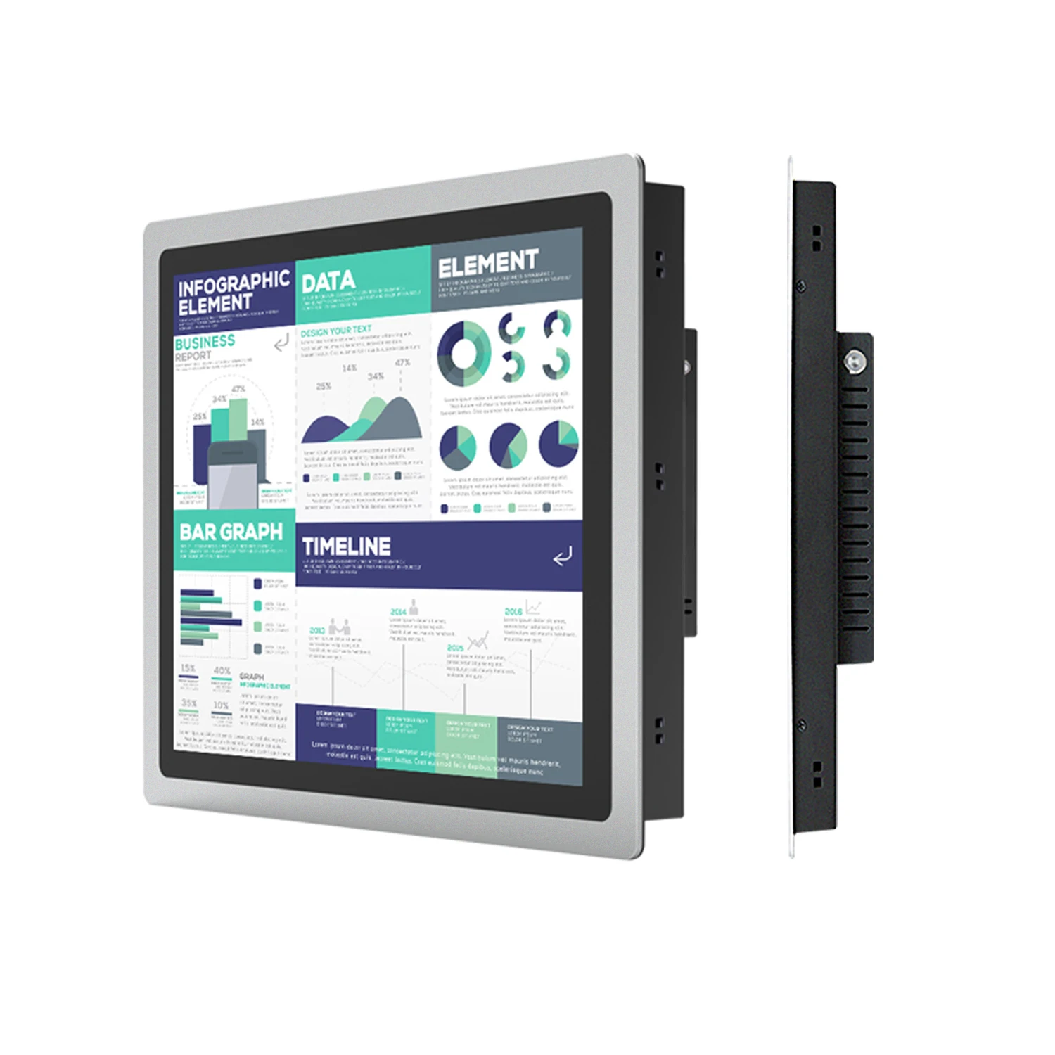 Tablet computer industriale da 19 pollici PC all-in-one con pannello touch screen capacitivo WiFi integrato per win10 pro 1280x1024