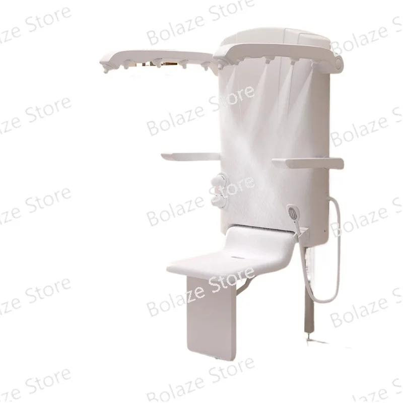 

Sitting Thermostatic Shower Multifunctional Wall Mounted Sitz Shower for The Elderly, Folding Shower Chair