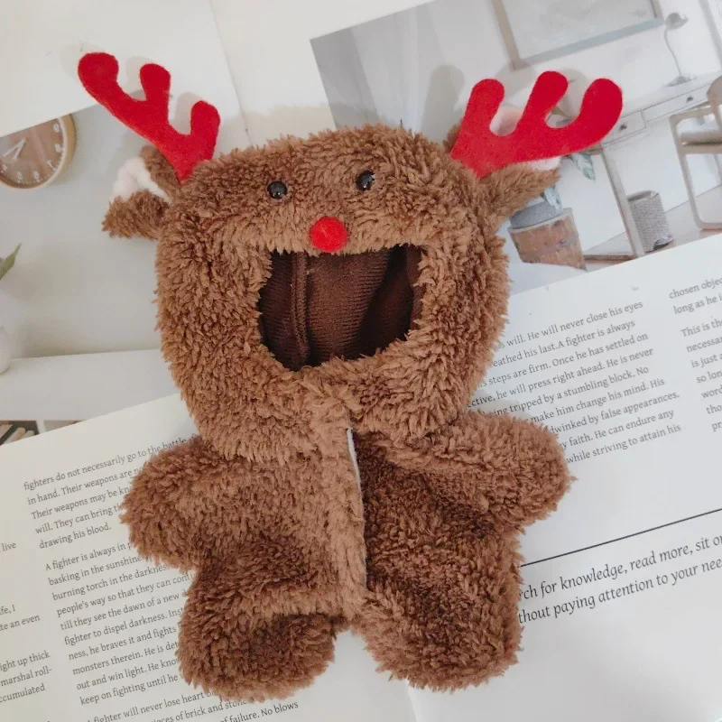 17cm 라부부 옷 블라인드 박스 범용 앉고 서는 봉제인형 액세서리 라부부 디자이너 옷 호박 의상 세트