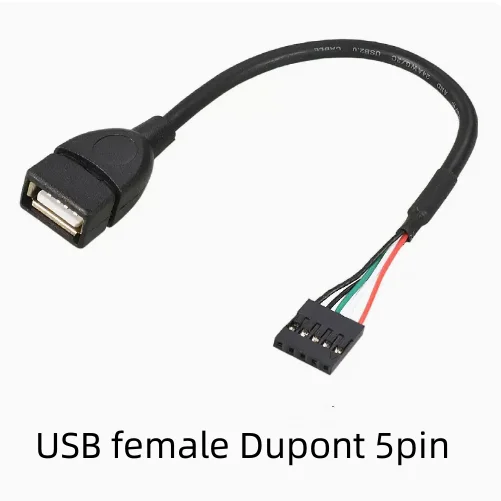 

Motherboard 5Pin/9pin to USB2.0 extension cable DuPont 2.54MM to USB transfer data cable 30cm