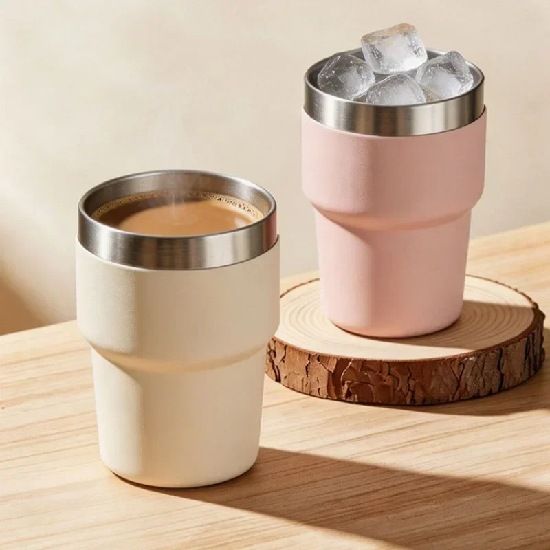 Outdoor 304Stainless Steel Small Coffee Vacuum Flask 8/16oz Portable Thermos Water Bottle Car Travel Mug with Lid