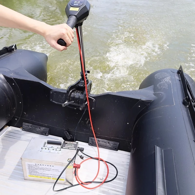 12V/24V/48V Brushless Electric Outboard Motor for Inflatable Fishing Boat Portable IP67 Waterproof Trolling Motor