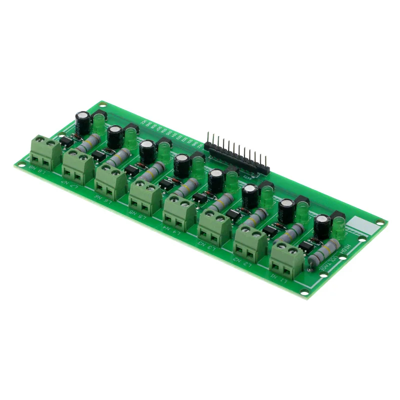 AC 220V 8 Channel MCU TTL Level 8 Ch Optocoupler Isolation Test Board Isolated Detection Tester Module PLC Processors