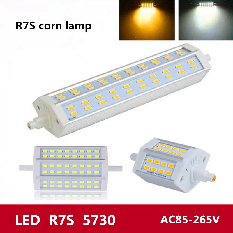 Pop Dimmable Led R7S Light 78mm 118mm 135mm 189mm R7S Lamp No Fan J118 R7S Replace 300W Hologen Lamp AC220V