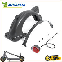 Rear Fender For Ninebot Segway MAX G30 G30D Electric Scooter Water Baffle Guard Wheel Mudguard with Taillight  Accessories