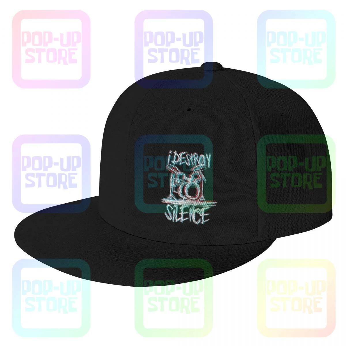 I Destroy Silence Drummer Drum Set Drumline Baseball Caps Snapback Cap All-Match Adjustable Best