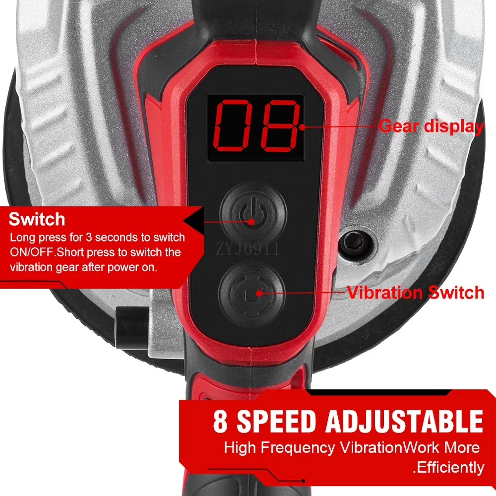 200 كجم 8 التروس آلة بلاط البلاط الكهربائية بلاط أرضيات الحائط وضع تهتز أداة بلاط رصف جهاز لبطارية ماكيتا 18 فولت