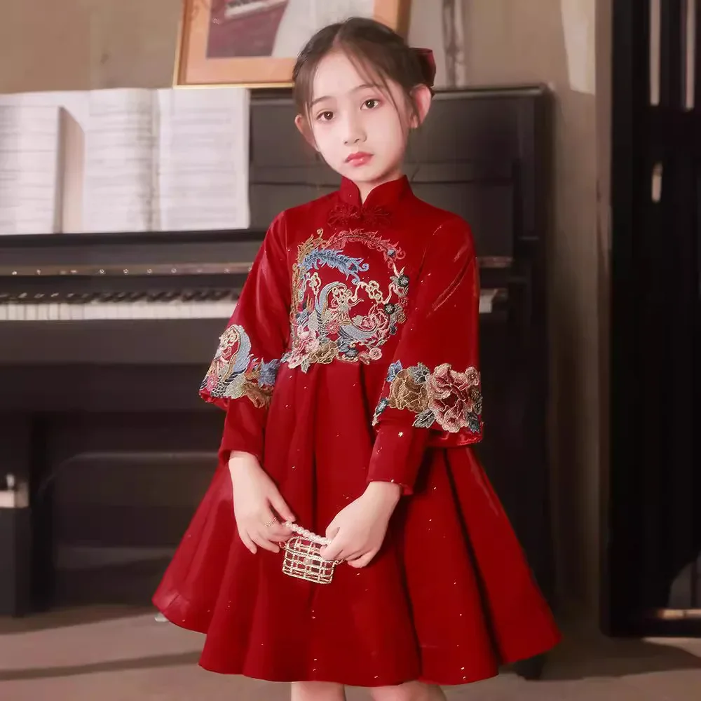 Children Clothes Girl Dress for Wedding Children's Dresses for Elegant Girls Dresses 2 to 8 Years Junina Party Dress Baby Kid