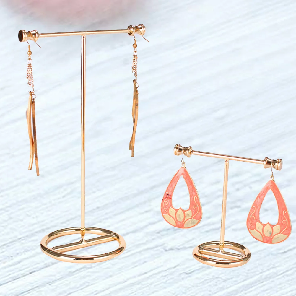 1Set Jewelry Display Rack Metal Organizer Necklace Earring Bracelet Holder Durable Vintage Storage Jewelry Display Rack