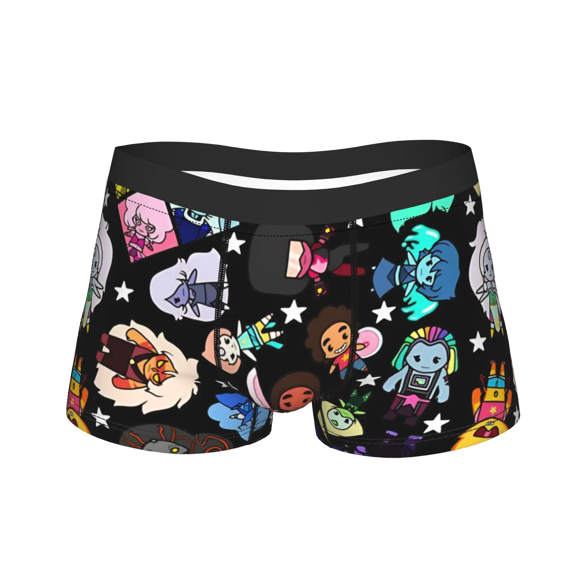 Men's Garnet Lapis Lazuli Gems Underwear Steven Universe Humor Boxer Briefs Shorts Panties Homme Soft Underpants Plus Size