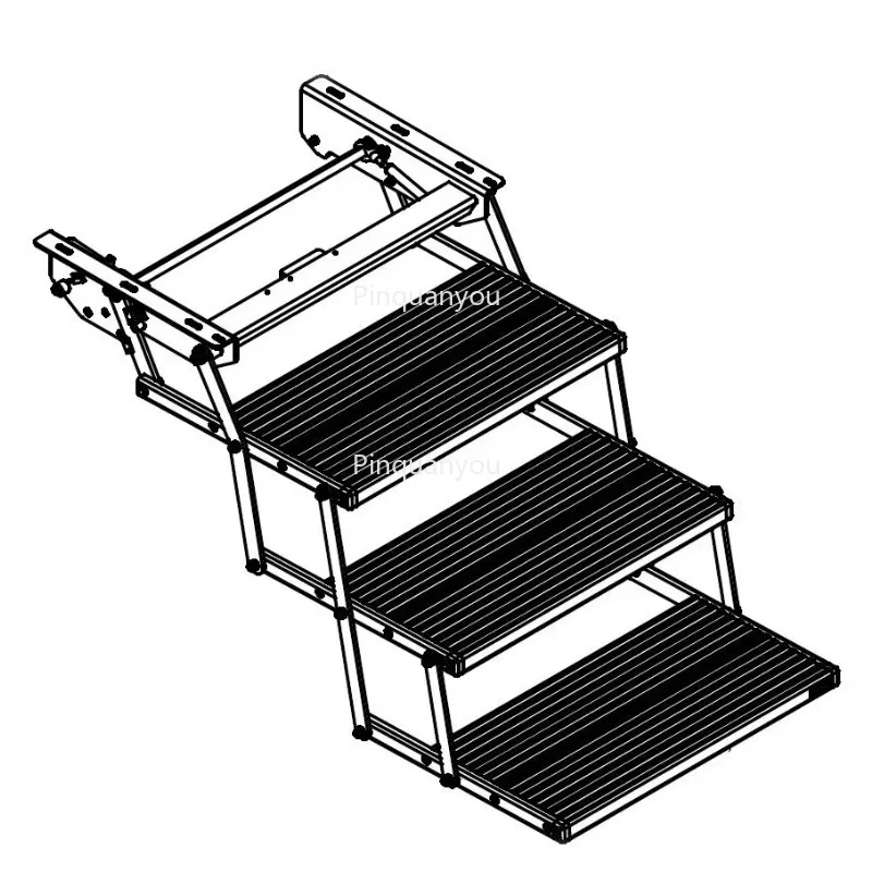

Three-step Folding Ladder ES-F-T Electric Step, Load , for Truck and Campers