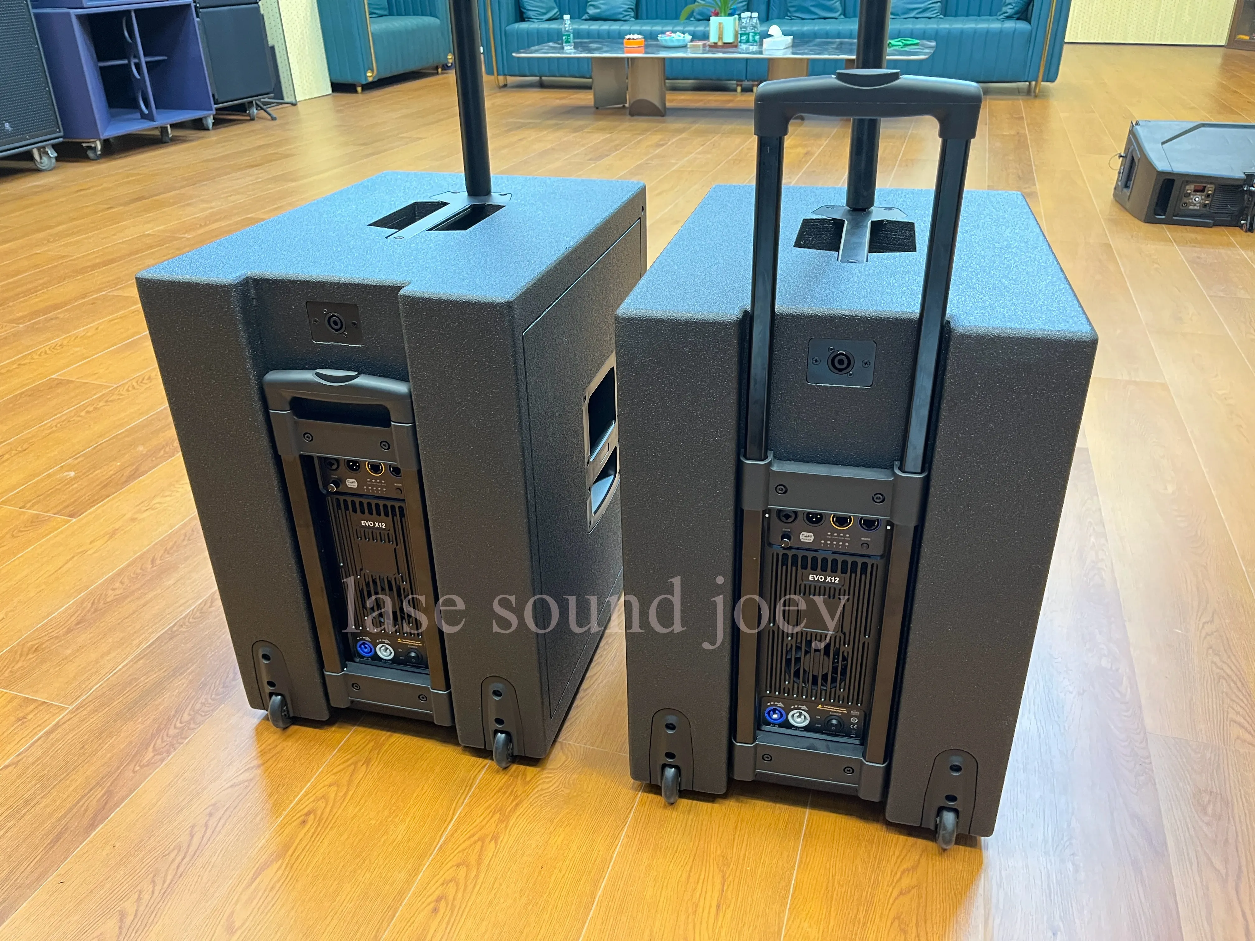 Picture 3: Professional Audio EEVO X12 DJ Party Stage Sound Line Array 2 X 2 Column Array Speaker 15 Inch Active Subwoofer PA System