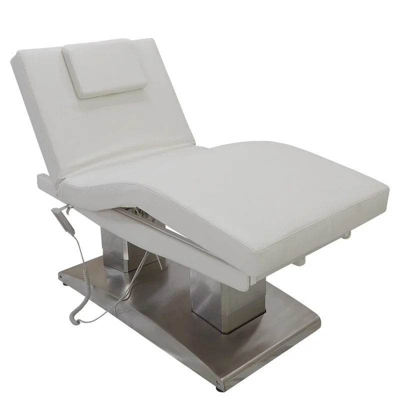 Beauty Parlour Furniture Spa Salon Luxury Double Columns Electric Beauty Bed Automatic Massage Tables