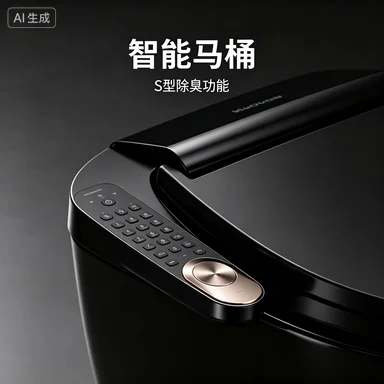 High-end smart toilet, pink swirl flush, double flush, remote control floor toilet, extended S-type drain pipe, smart