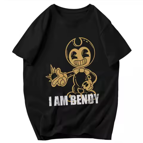 Men T Shirt Game Bendy And The Ink Machine 2026 Idea Y2K Graphic Anime Unisex Clothing T Shirts