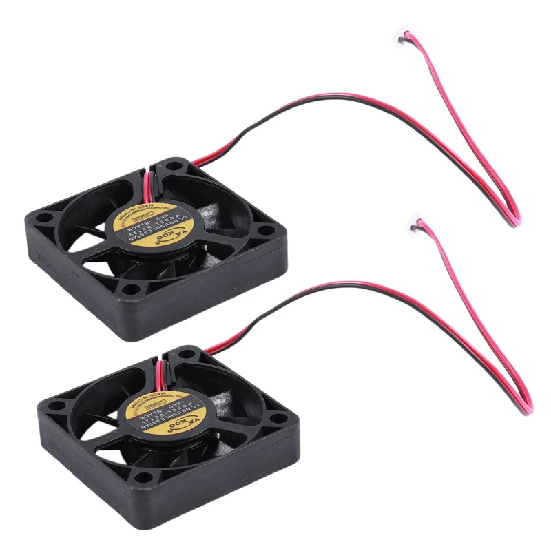 RISE-2X 50Mm X 50Mm X 10Mm 5010 DC 12V 0.1A 2Pin Brushless Cooling Fan