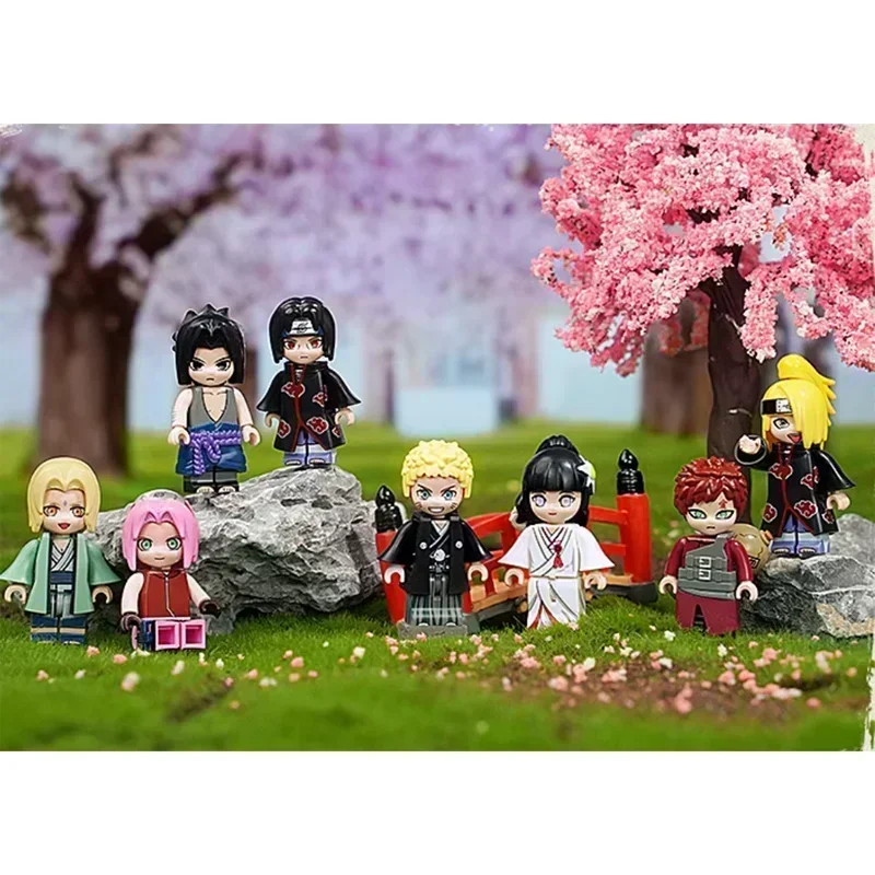 Keeppley Naruto Series Naruto Sasuke Kakashi Chunye Sakura Assembly Building Block Classic Anime Peripheral Toys Birthday Gifts