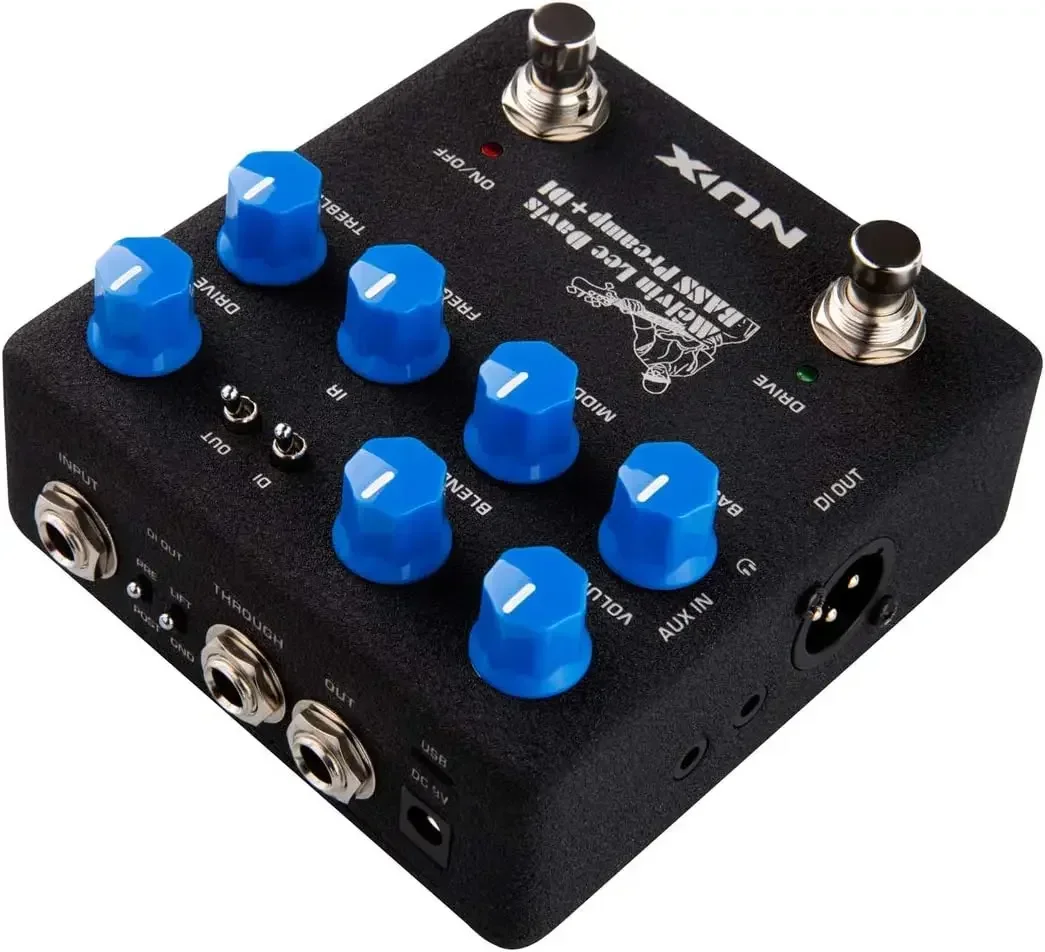 NUX MLD Bass Preamp DI NBP-5 Effect Pedal DI Box  Impulse Response (IR) Loader Audio Interface Guitar Accessories