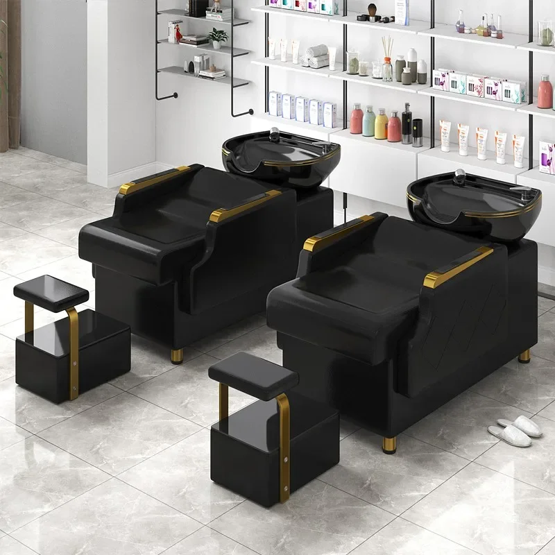 

Comfortable Luxury Shampoo Chair Hair Salon Exclusive Hair Washing Chair Professional Modern Chaise De Coiffure Salon Furniture