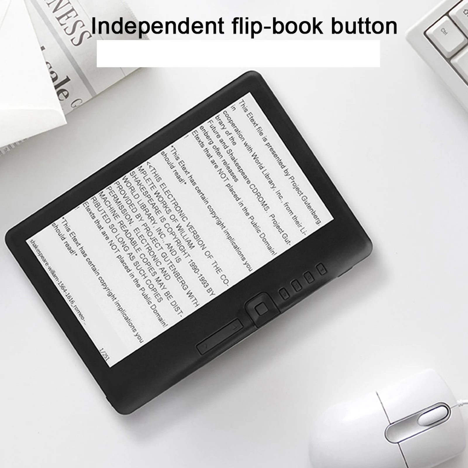 BK7019 Portable 7inch Ebook Reader Colorful Screen Supports Memory Card Digital Book Read E‑book E‑book Reader E‑book Read