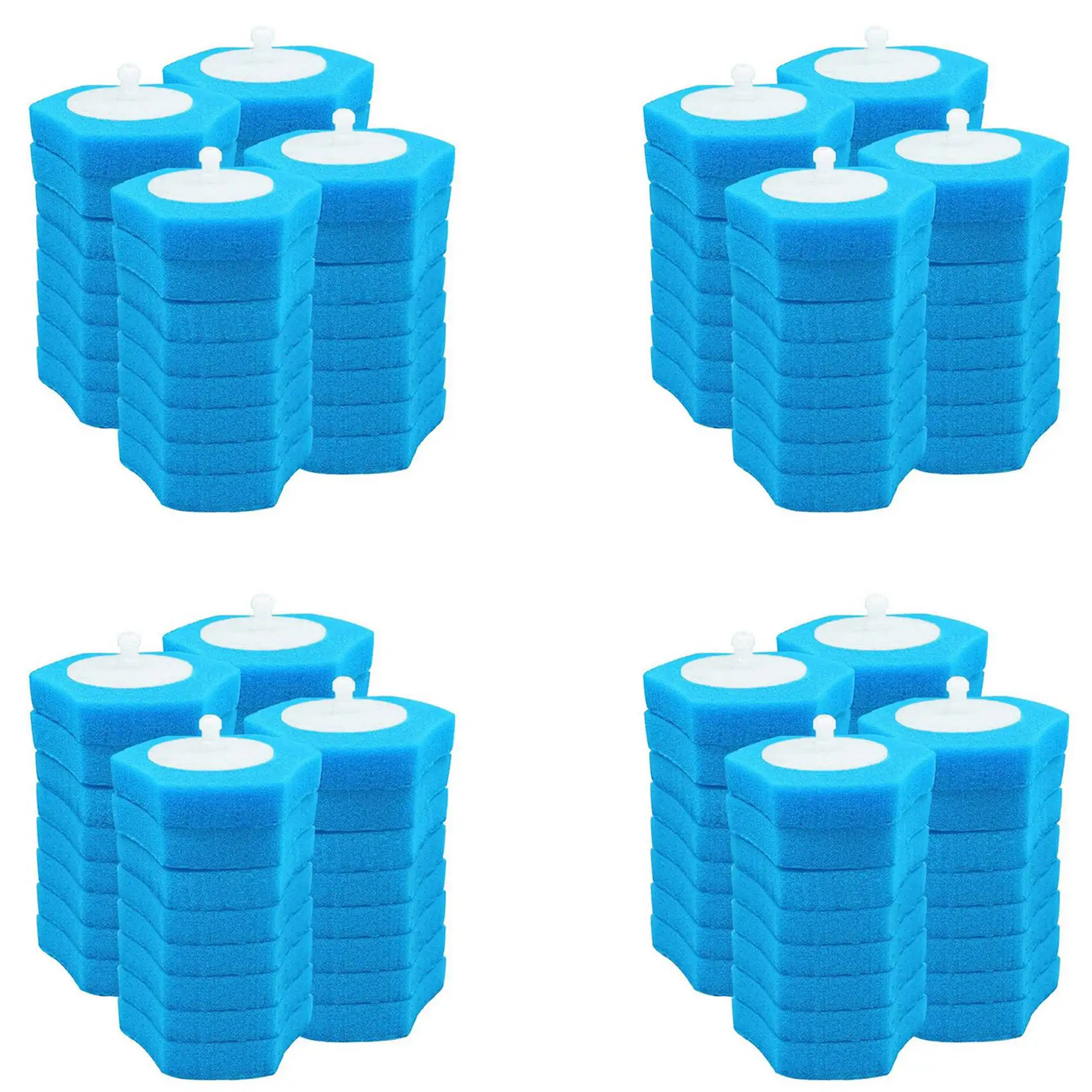 AEE3-128 Pcs Toilet Stick Replacement,Toilet Cleaner Replacement,Disposable Toilet Brush Head,Toilet Brush Replacement Head