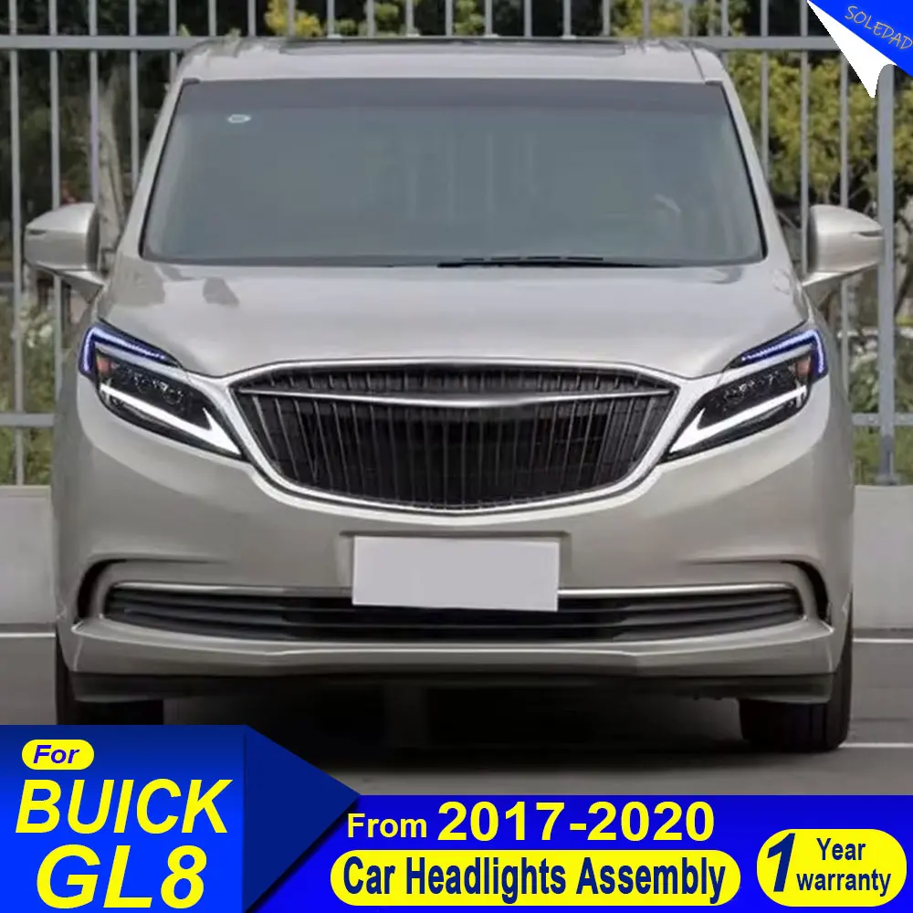 

Headlamp For Buick GL8 LED Headlight 2017 2018 2019 2020 Upgrade Modified to New DRL Dynamic Turn Signal LED Car Headlight
