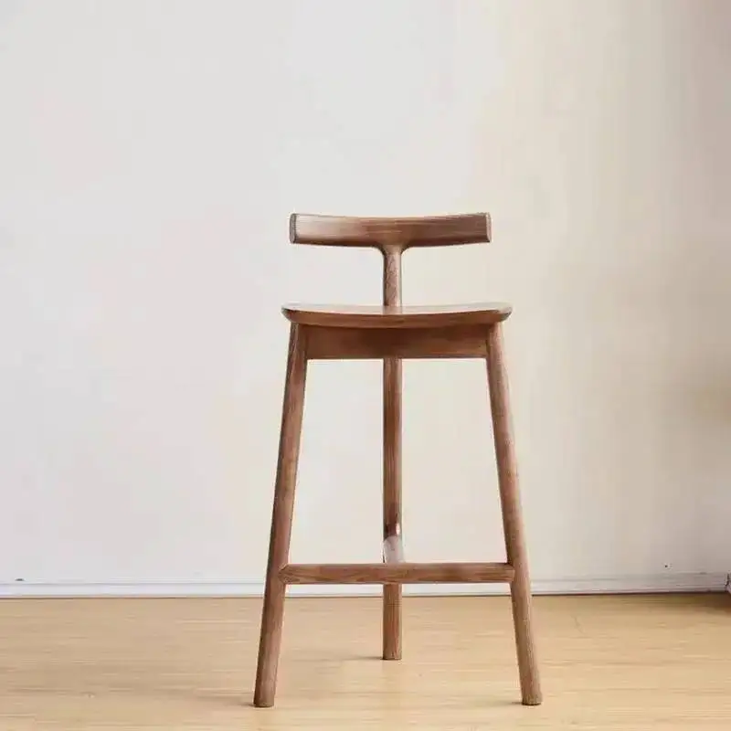 

Bancos Барные стулья Стул Современная деревянная спинка Креативный бар Досуг Высокий бытовой остров Шезлонг Простой модный дизайнерский Para