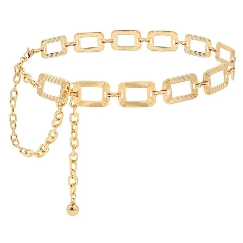 652F حزام سلسلة معدنية عصري مناسب للملابس اليومية للرقص الشرقي #5