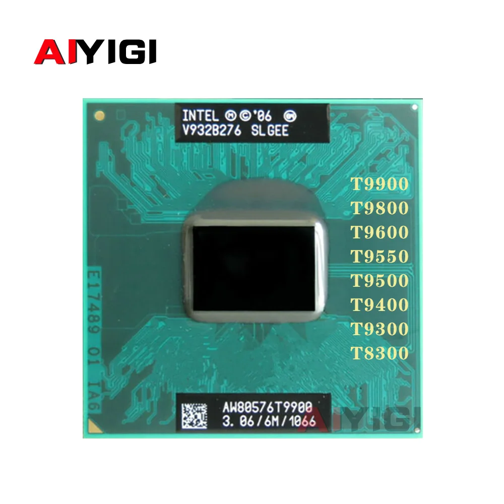 Core 2 Duo T9900 T9800 T9600 T9550 T9500 T9400 T9300 T8300 2-Core 2-Thread Notebook CPU Laptop Processor 35W Socket P