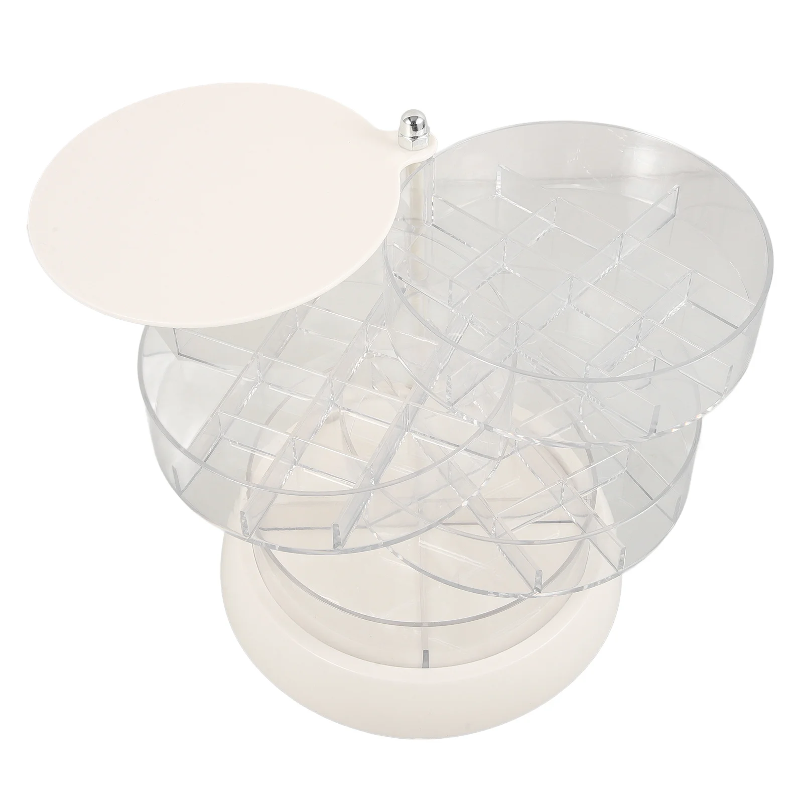 

Rotating Jewelry Box 4-Layer Organizer Necklace Earring Storage Display Vanity Decor Rotating Jewelry Box Trinket Case