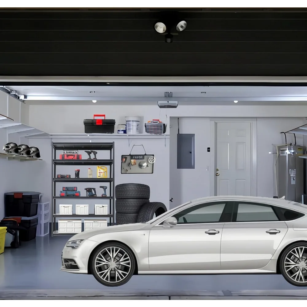 Rak Penyimpanan Logam 5 Tingkat Heavy Duty, Perakitan Mudah, Rak yang Dapat Disesuaikan untuk Penggunaan di Rumah, Garasi, Dapur