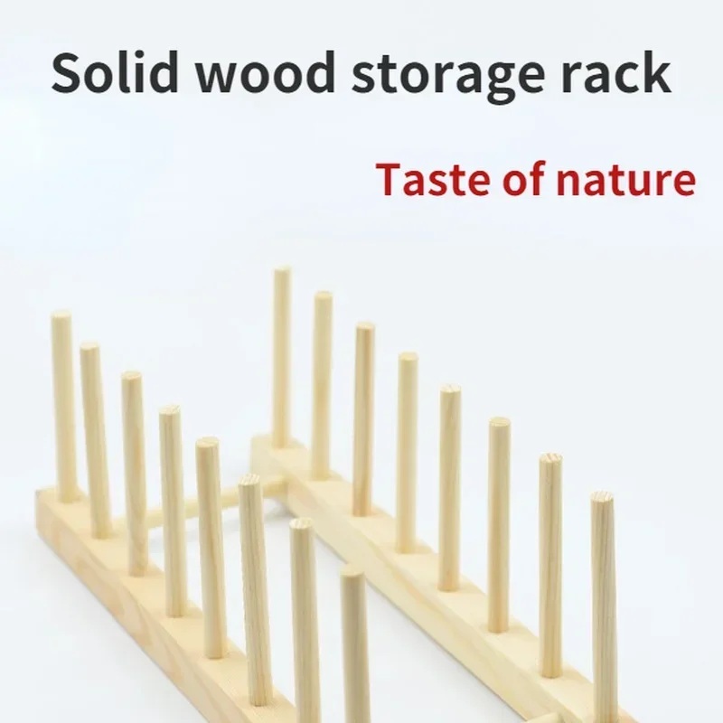 2024 Diy Locker Bamboo Drain Rack Wooden Plate Rack Dish Rack Kitchen Organizer for Plates/Cutting Boards/Plates/Cups/Pot Lid