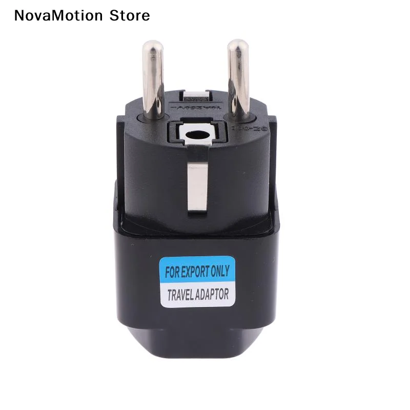 [NM]2 In 1 Black Copper AU UK US To EU Universal Germany France Indonesia South Korea Russia Travel Plug Adapter Type E/F[NM]