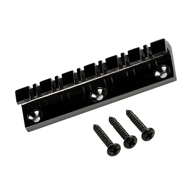 

12 String Fixed Bass Bridge Electric Bass Bridge Guitar Fixed Bridge Guitar Bridge Metal Texture Suitable for Guitar