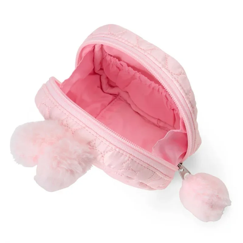 Anime My Melody Kuromi Cartoon Plush Coin Purse Kawaii Portable Lipstick and Miscellaneous Storage Bag Gift for Friends