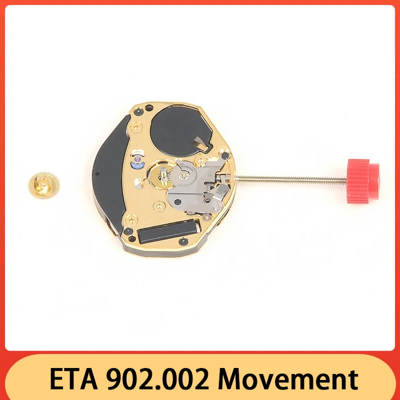 Новый механизм 902.002, 2 стрелки, 902002, кварцевый механизм, аксессуары для часов, точное время путешествий